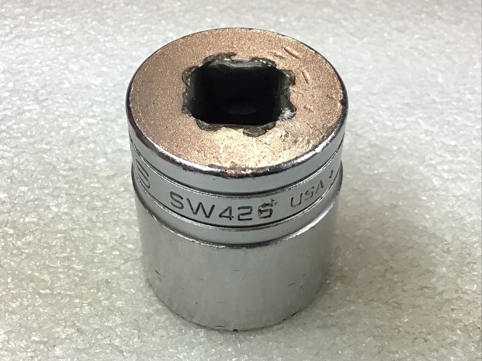 Snap On SW426 – 13/16”, SAE, Chrome, 1/2″ Dr., Double Square, 8 Pt., Socket-USA