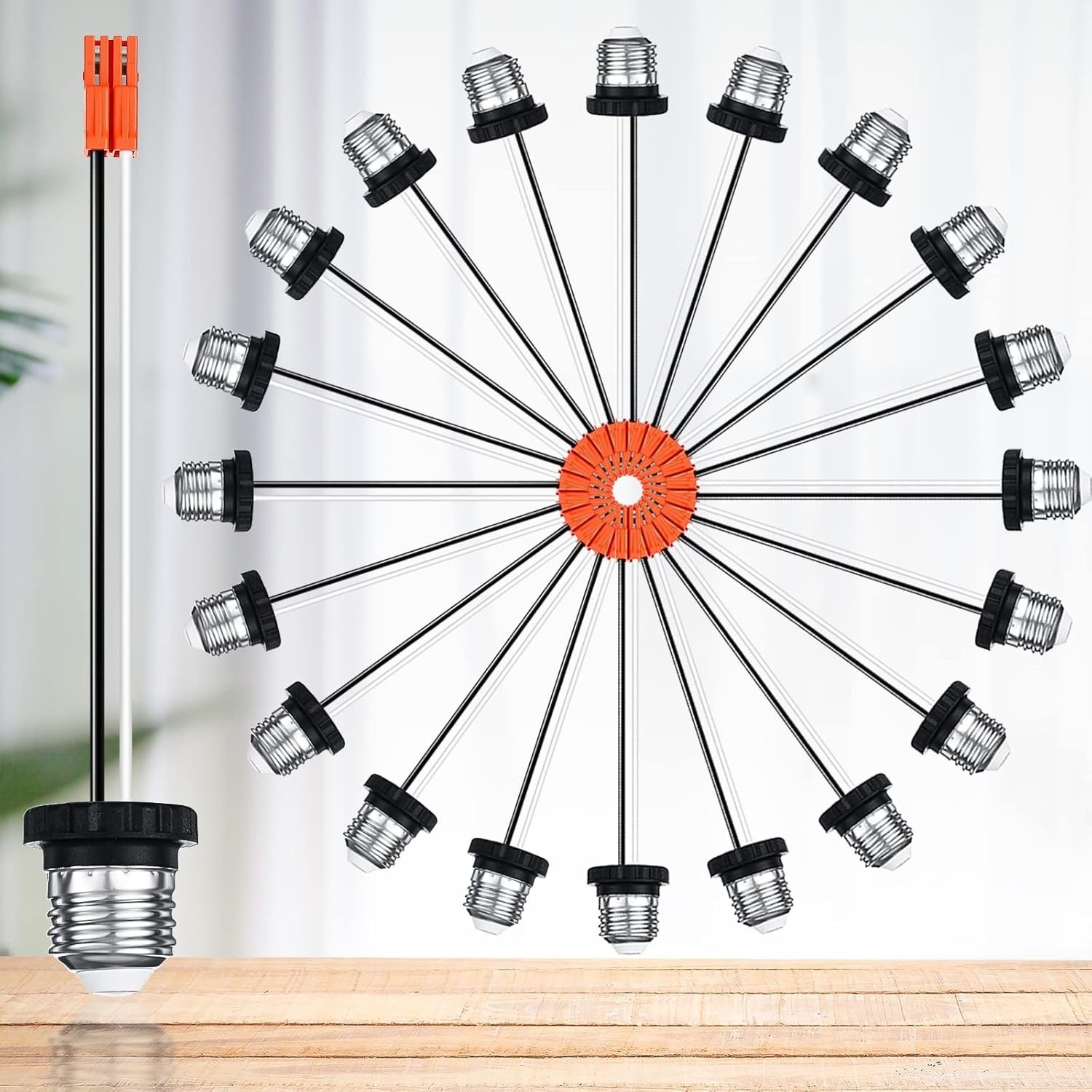 20 E26 Medium Base Pigtail Adapters – Quality LED Lighting Solution for Homes