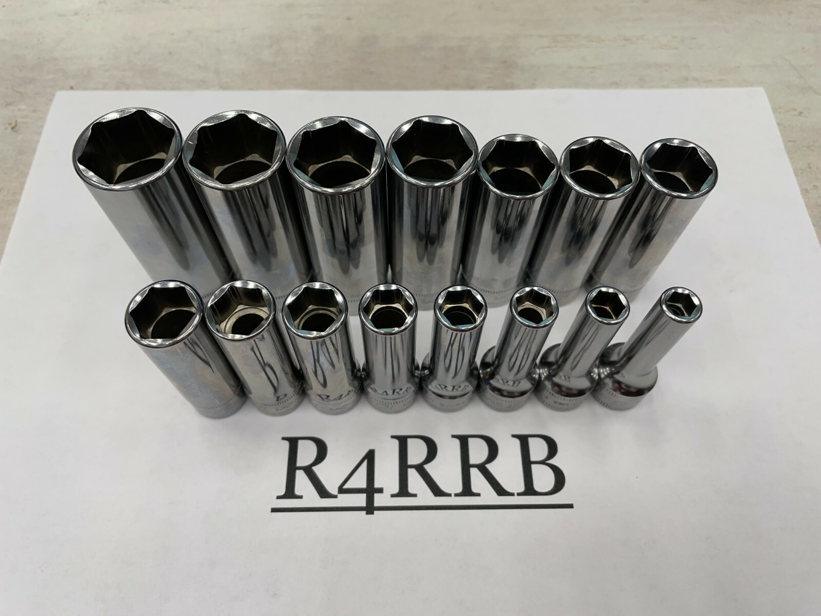 Snap-on Tools NEW 15pc 3/8″ Drive METRIC Deep 6 Point Socket BONUS Set 215SFSMY