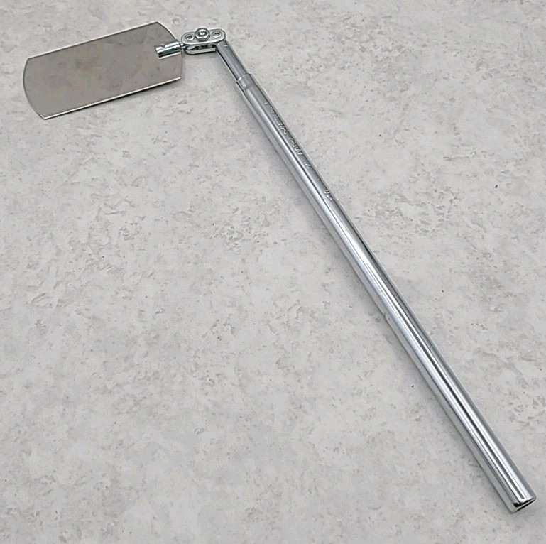 Delavan Inspection Mirror Telescoping 30” Adjustable Hinged Rectangular Head