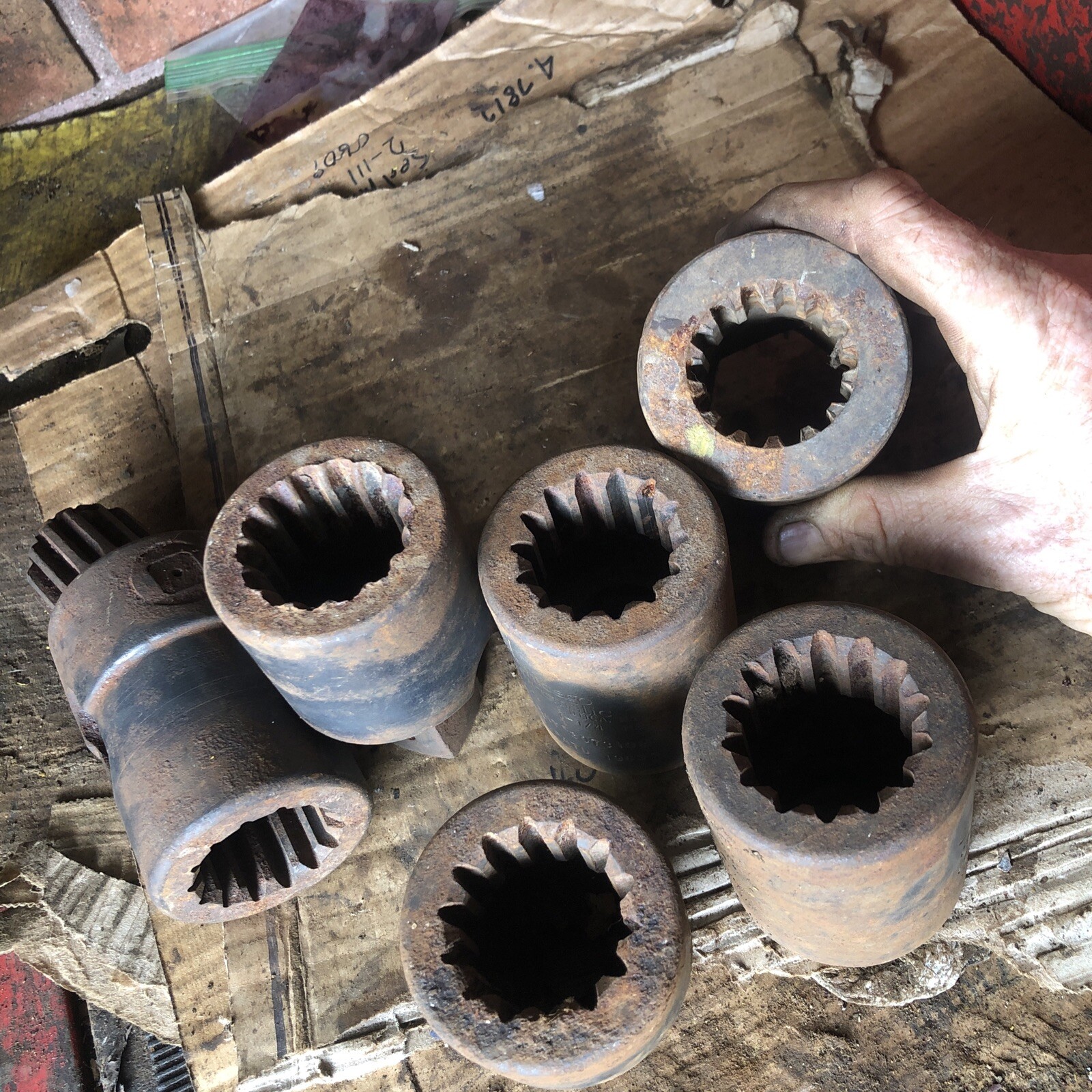 (6 Pcs) HEX SOCKET CHICAGO PNEUMATIC APEX (rough Shape Will Need Attention)