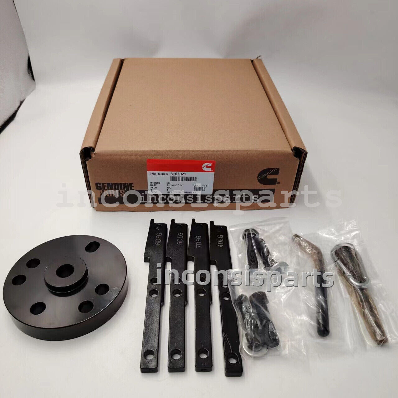 3163069 Timing Injector Cam Gear Puller Tool Kit For Cummins ISX3163530 3163021