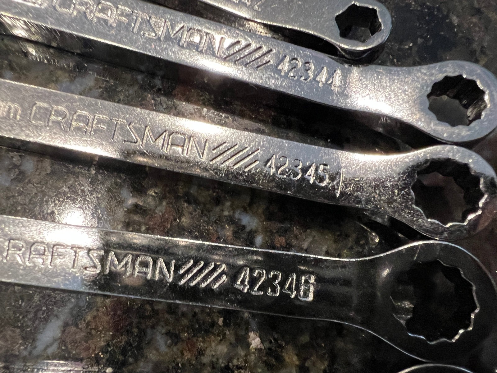 16 Pc Craftsman Stubby Midget Combo Wrench Set SAE 42320-29 Metric 42340-49