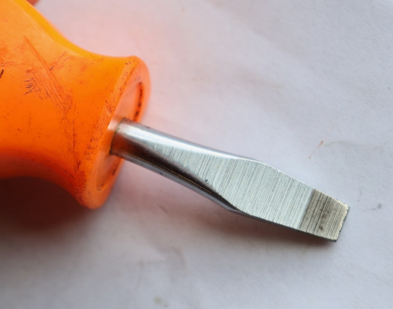 3.25″ Snap-on SSD1 Stubby Screwdriver w Orange Plastic Handle / Mt Top Tools