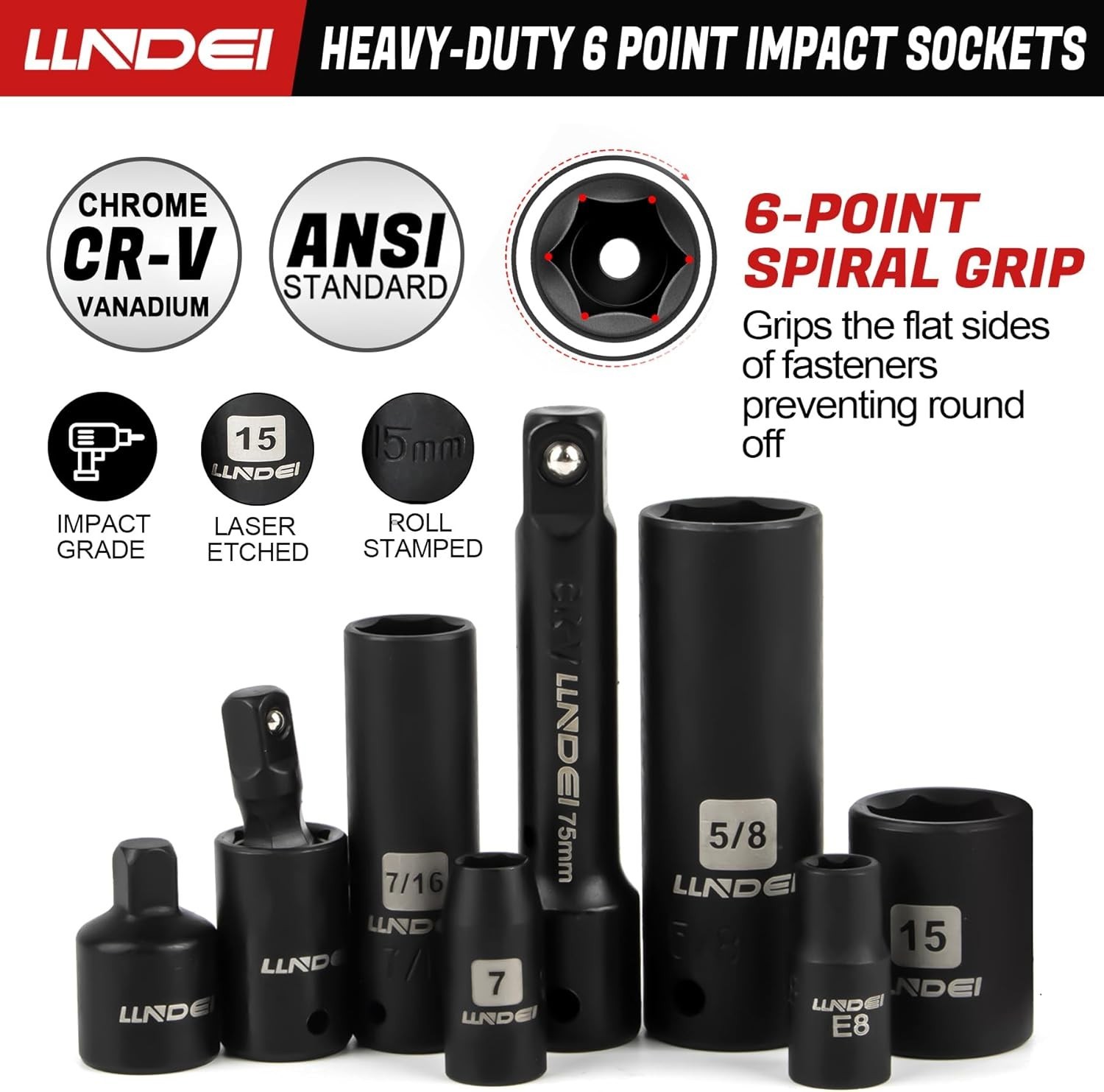 186-Piece Socket Wrench Set – Metric & Standard Full Sockets