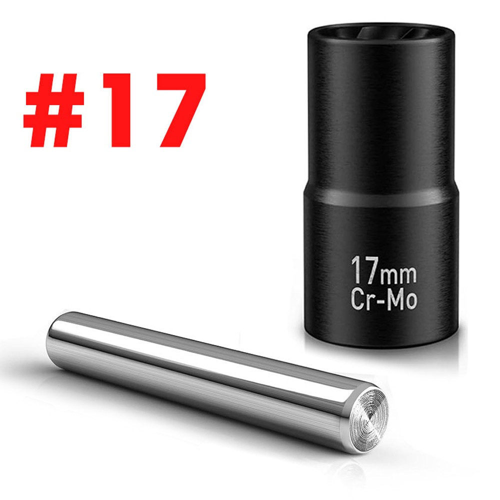 5Pcs/Set Twist Socket 1/2” Drive For Wheel Lug Nut Damaged Removal and Extractor