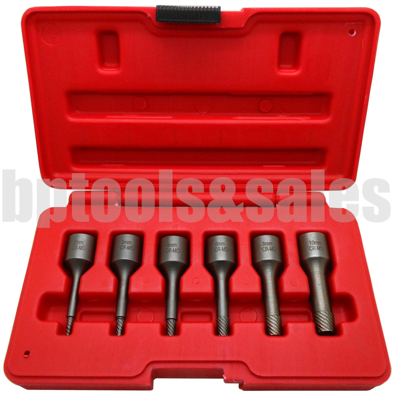 6pc 3/8″ DRIVE IMPACT SCREW EXTRACTOR SET MM BOLT REMOVER SET SPIRAL WEDGE PROOF
