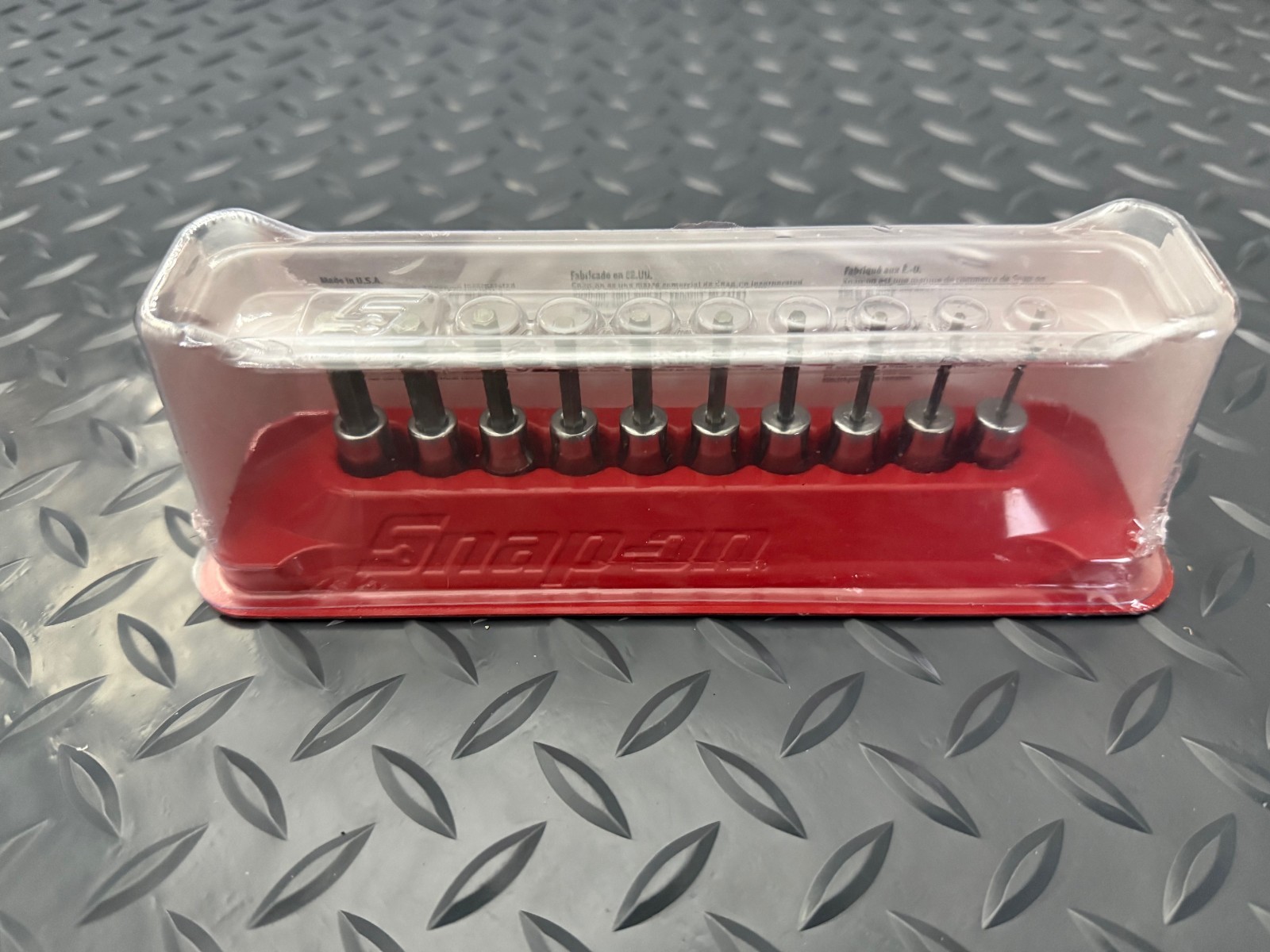 Snap-on 3/8″ drive 1/16″ thru 1/4″ 10-pc Hex Socket Driver Set 110ETMAY USA NEW