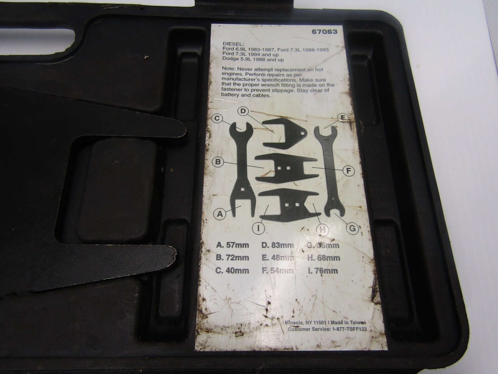 EverTough Model 67063 Fan Clutch Remover Wrench Set
