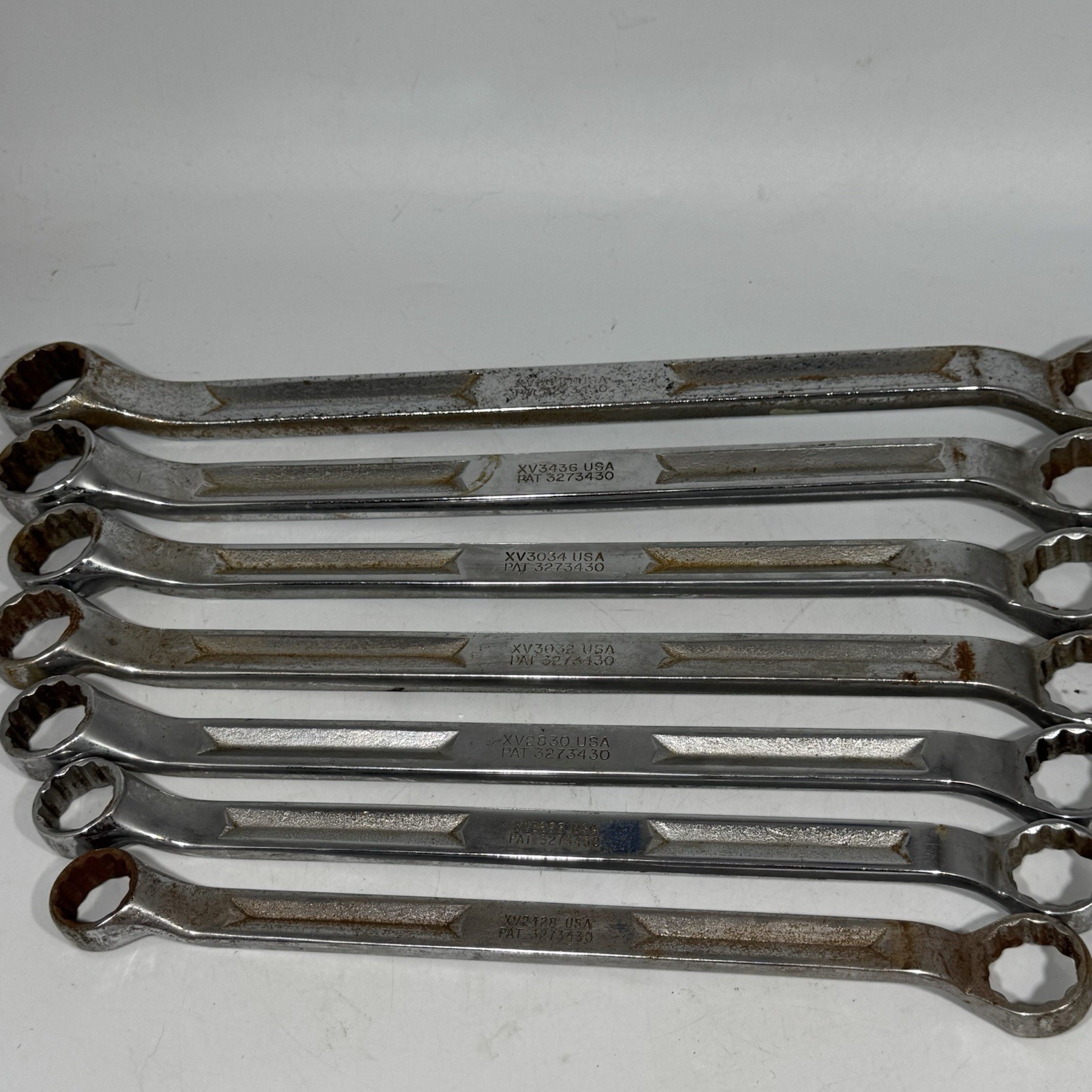 Snap-on Tools XV Series 12-Point SAE Offset Box Wrench Set 7 Pieces