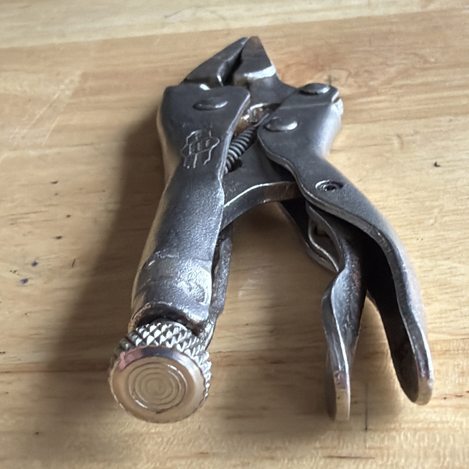 Petersen 5″ Long Nose Locking Pliers Vise Grips 4LN Vtg Dewitt, Neb. USA