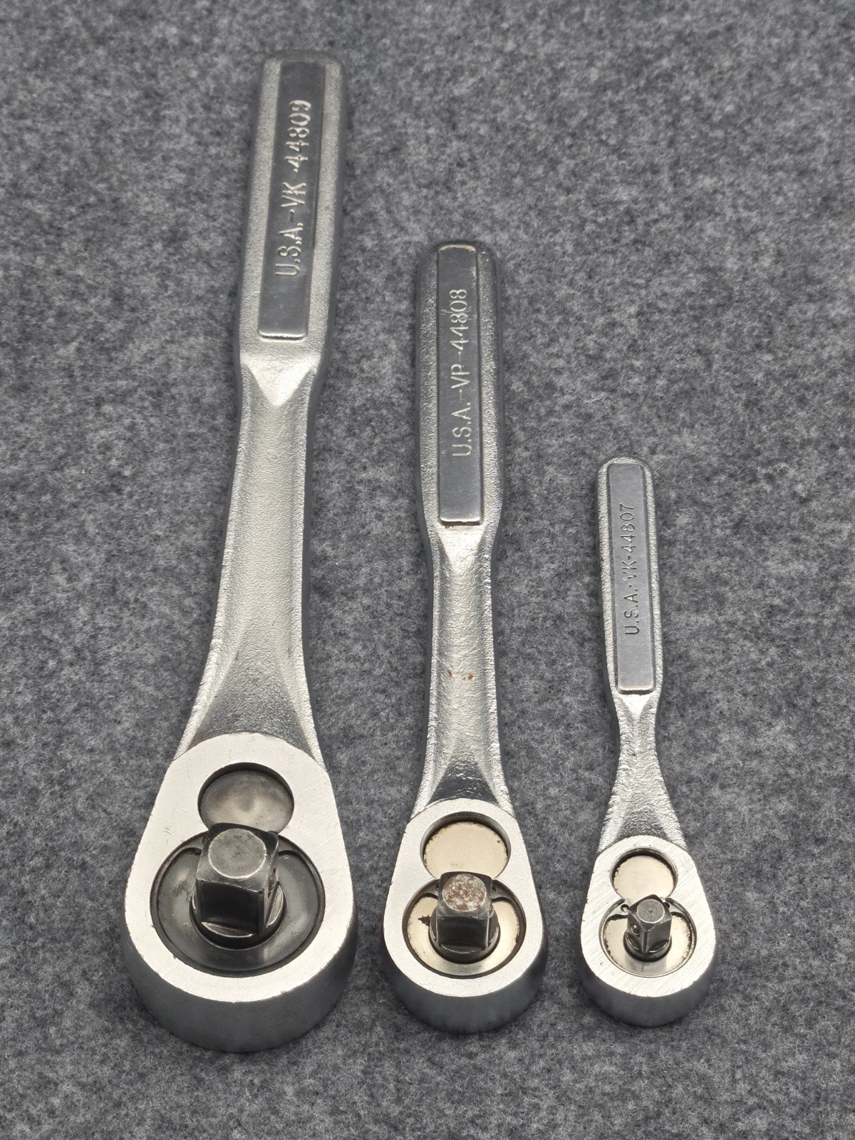 CRAFTSMAN USA 1/4″, 3/8″, & 1/2″ DRIVE 3-PIECE RATCHET SET 44807, 44808, 44809