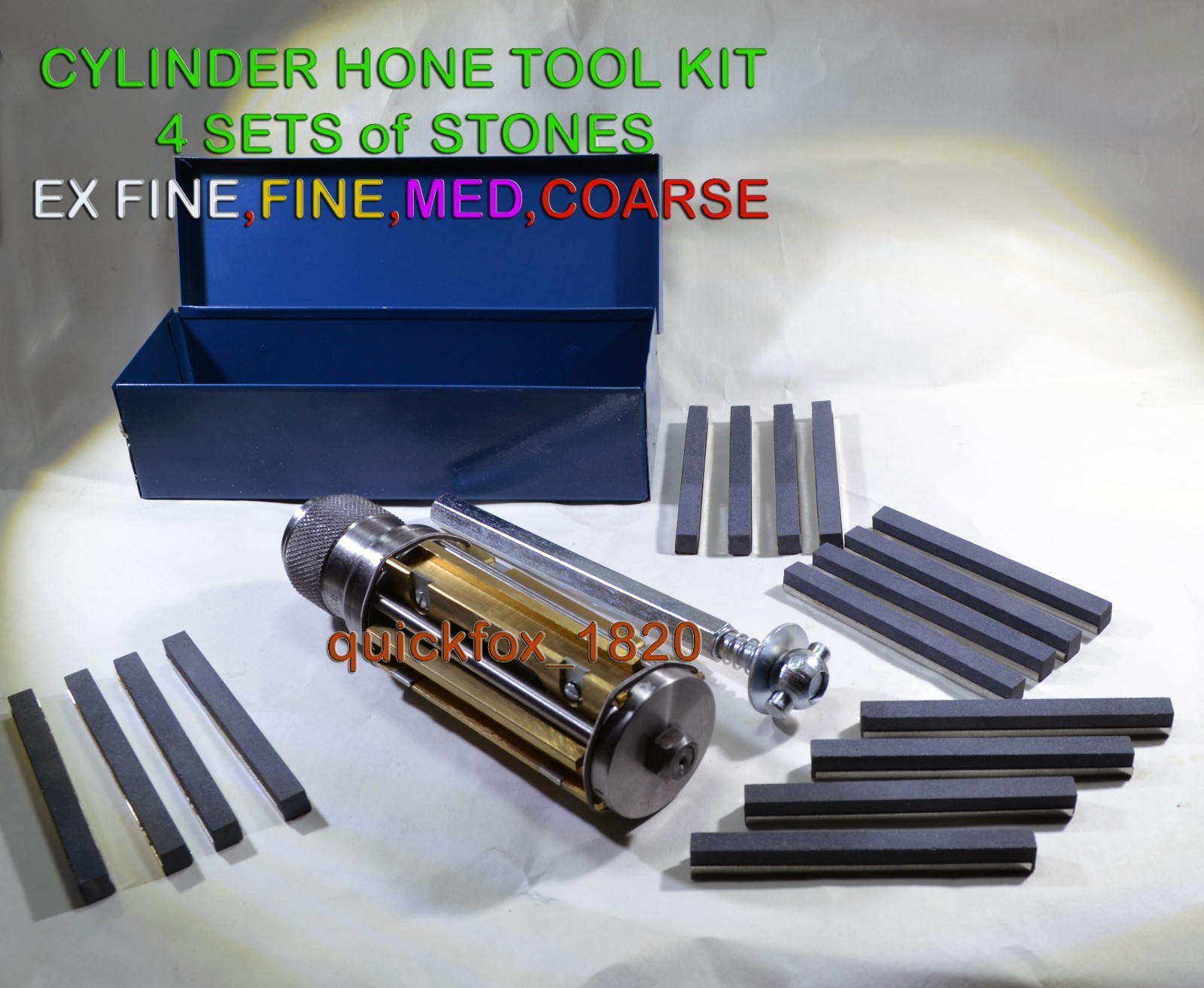 23x Cylinder Hone Head Expanding 45 to 65 mm + 16x Stones + 4x Diamond DHL Shipp