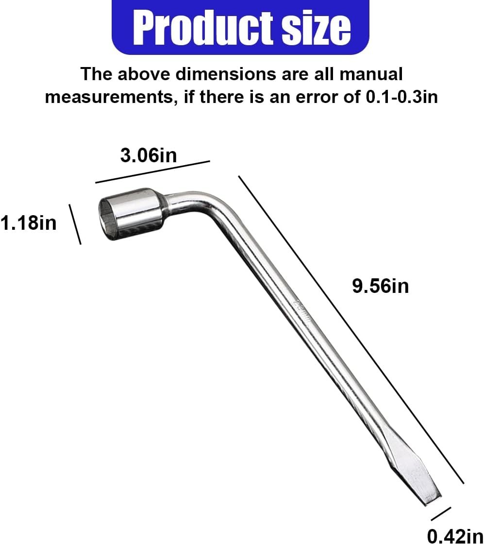 Ergonomic 22mm Lug Wrench – Chromoly Steel for Efficient Vehicle Maintenance
