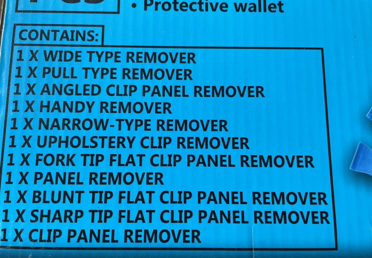 Trim Removal Non Scratch 11pc Set with protective wallet US Pro 5407