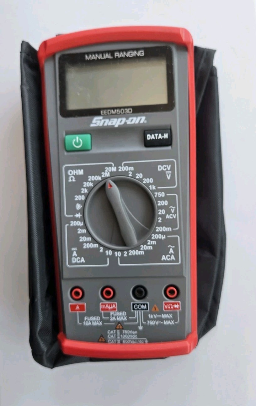 Snap On Tools Traditional Digital Multimeter EEDM503D,DC AC OHM Profess Grade !!