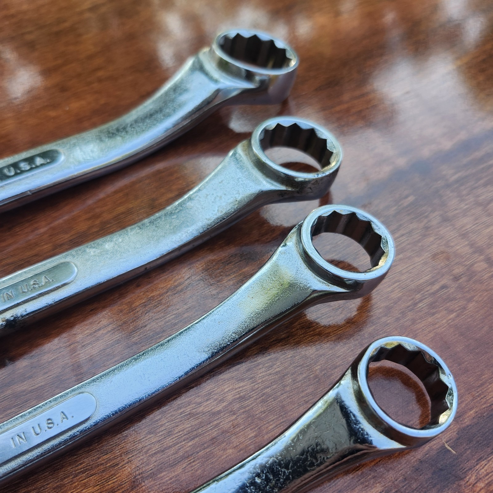 SK Tools 5/8” to 1″ Offset Box End Wrench 4Pc Set B2024 2224 2628 3032Forged USA