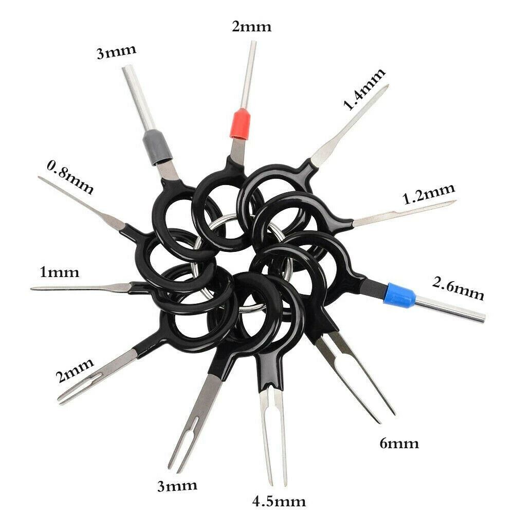 Car Terminal Removal Tool Pin Wiring Connector Extractor Puller Kit Set ATD 11x