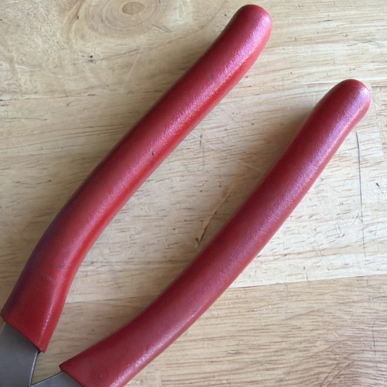 Snap On Tools 8.5″ Long Diagonal Cutters Cutting Pliers Red 388CF Made in USA