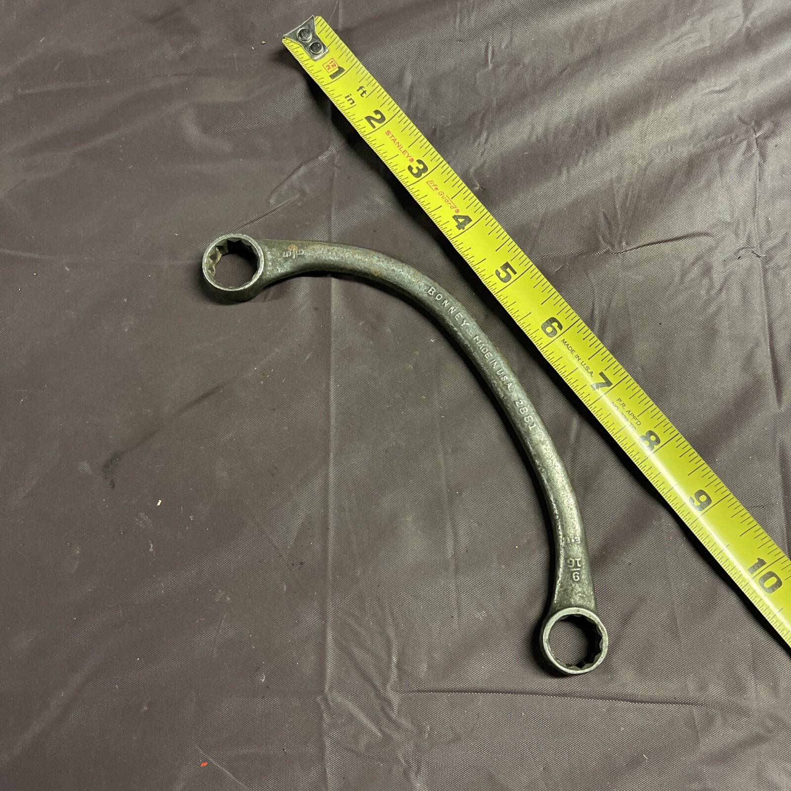 BONNEY USA 2881 5/8 In x 9/16 In SAE Distributor Obstruction Wrench Banana 12 Pt