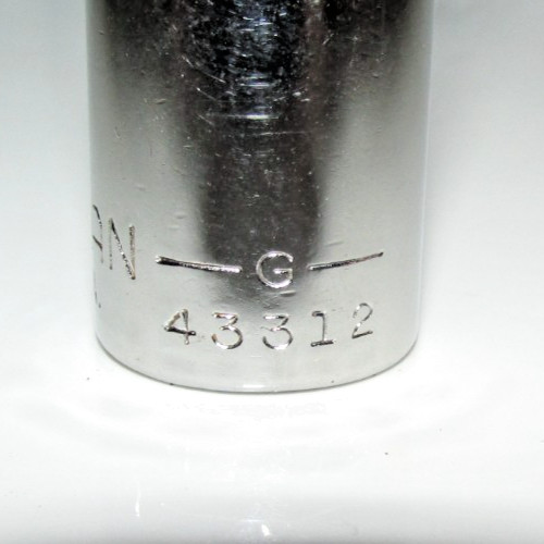T #77 – CRAFTSMAN USA G 43312, 3/8″ DRIVE, 1/2″ SAE Deep SOCKET, 12 POINT