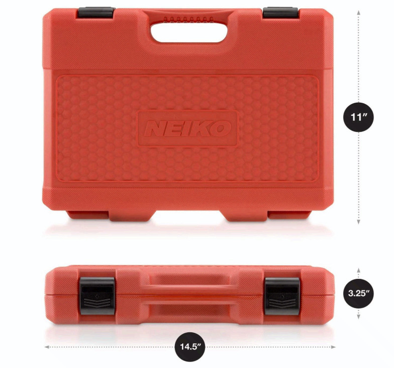 1/2in Drive Impact Socket Set 32Pc SAE & Metric Cr-V Steel 3/8–1-1/4in & 10-32mm