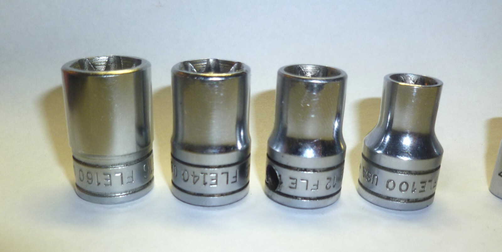 8pc Snap On Tools Torq Sockets 3/8 + 1/4 FLE1630 – TLE50