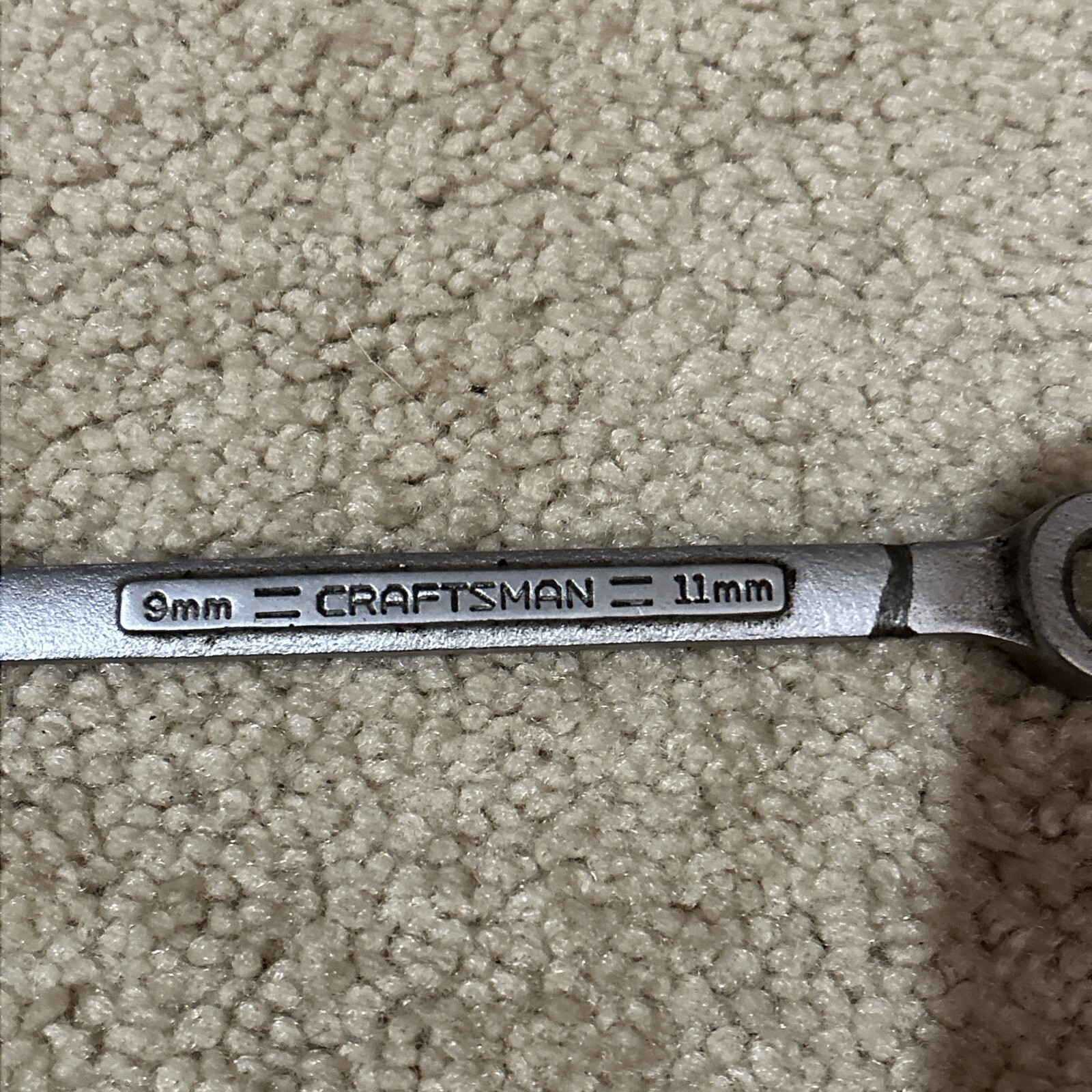 Vintage Craftsman 9mm x 11mm Flare Nut Wrench -V- 44175 USA Nice! USED