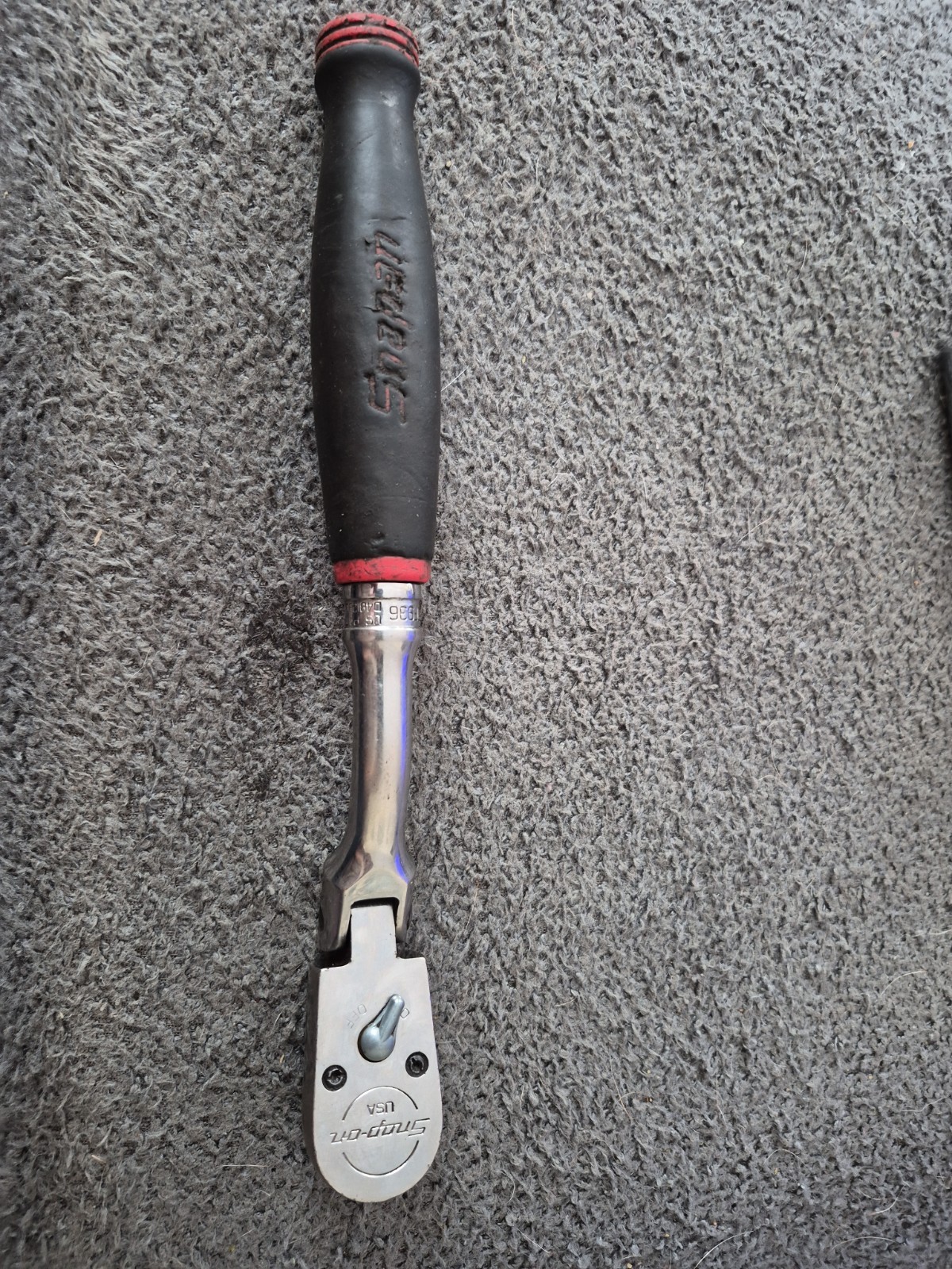 SNAP-ON 3/8″ DRIVE SOFT GRIP FRONT BENT FLEX HEAD RATCHET FHOF936 USA
