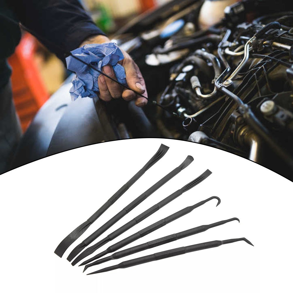 Sturdy 6pcs Prying Tool Set Designed to Reach Tight Spaces Effectively