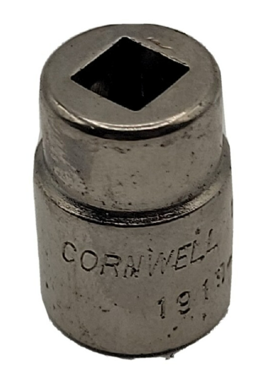 Cornwell Tools 1919 – 7/16″ SAE Shallow Socket 1/4″ Drive 12 Point USA Chrome