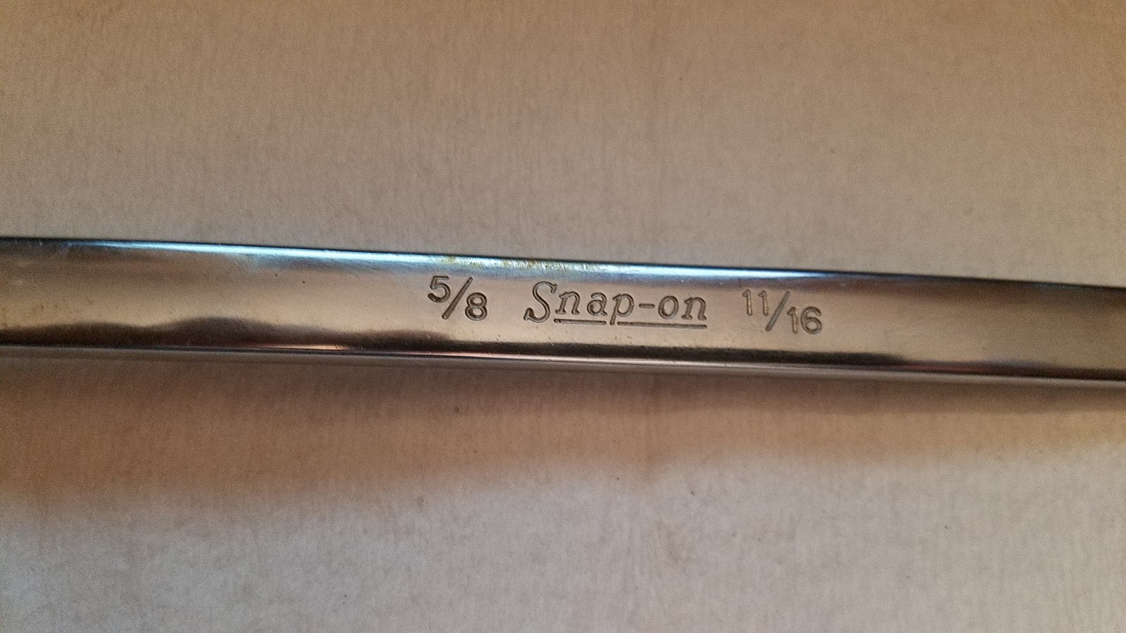 SNAP ON 5/8″ & 11/16″ OFFSET 12 POINT DOUBLE BOX END WRENCH # XB2222 MADE IN USA