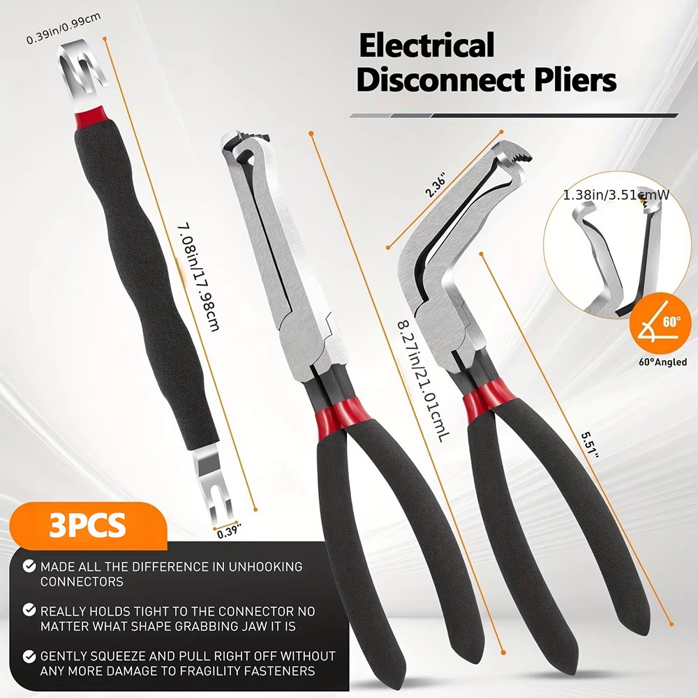 For Lisle 37960 & 37980 Electrical Disconnect Pliers New 2PACK Automotive Tool