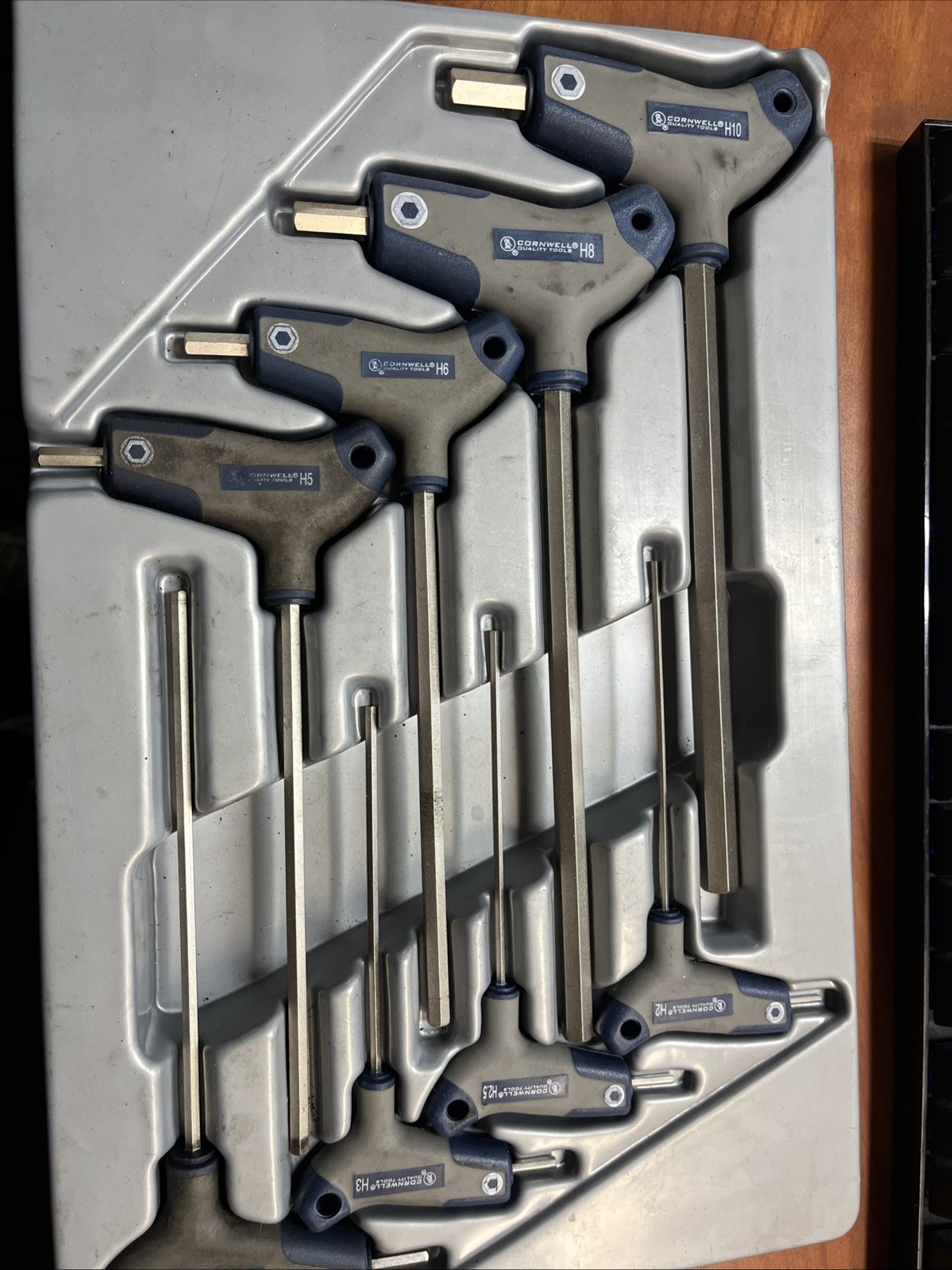 CORNWELL TOOLS CBS8THM 8 Piece Metric T-Handle Hex Key Set