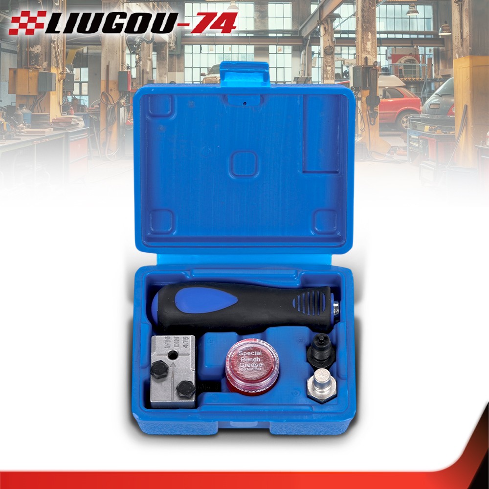 Universal Handheld Car Brake Line Flaring Tool Kit 3/16» Single Flare W/Storage