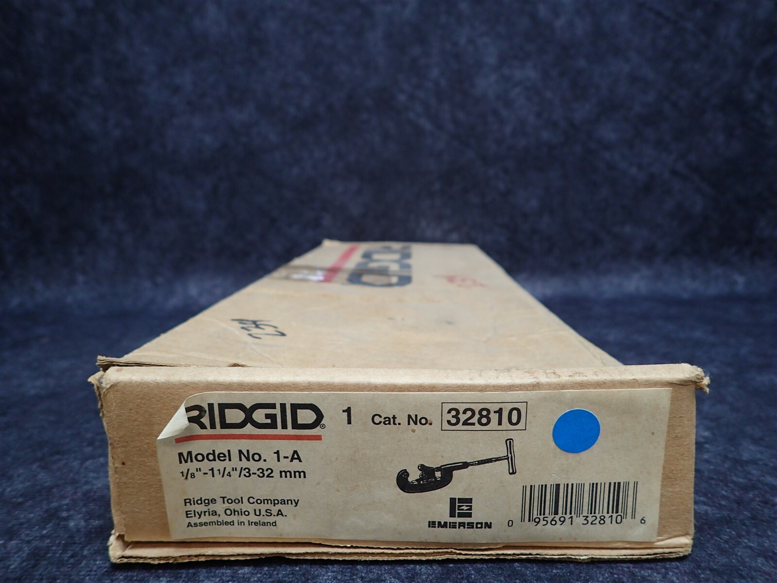 N.O.B. 32810 Ridgid Model 1-A Heavy Duty Red Pipe Cutter 1/8″ to 1-1/4″ (3-32mm)