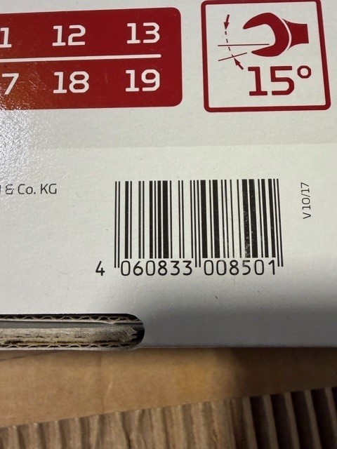 Gedore RED 3300850 R07105012 Combination Ratchet Wrench Set 12 Pc. 8-19 mm – NEW