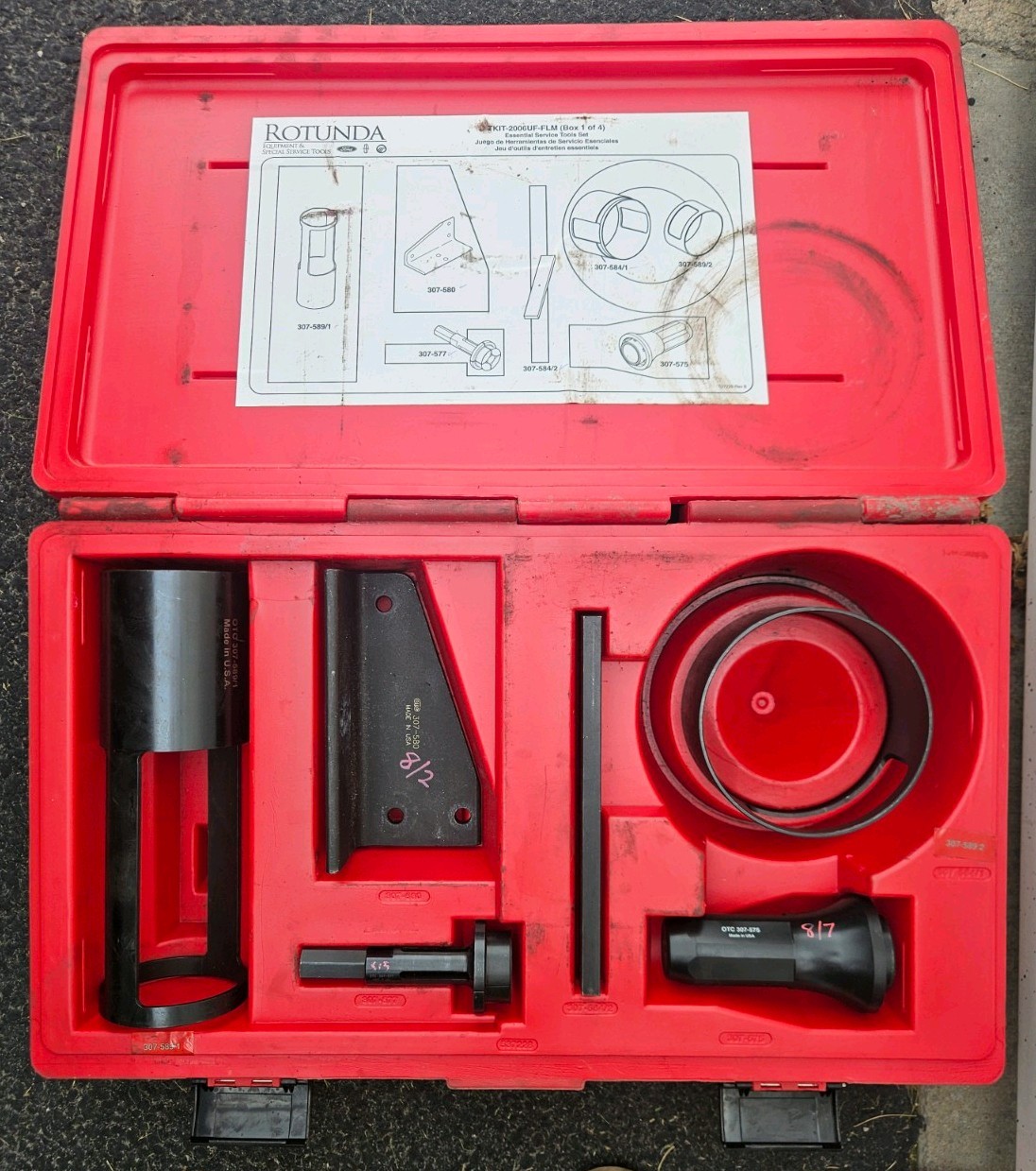 Rotunda TKIT-2006UF-FLM Ford Specialty Service Tool Box 1 Of 4 *Only Box 1*