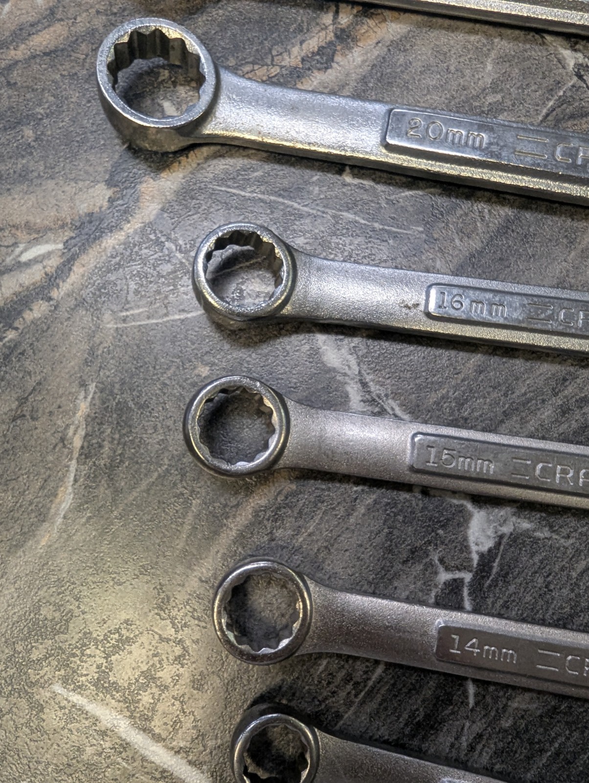 Craftsman Tools USA 11pc VA 9mm-24mm Large Metric (Rare) Combination Wrench Set