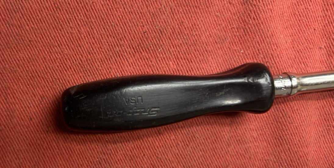 Snap on 1/4dr. black hard handle ratchet TML836 30t no owner marks