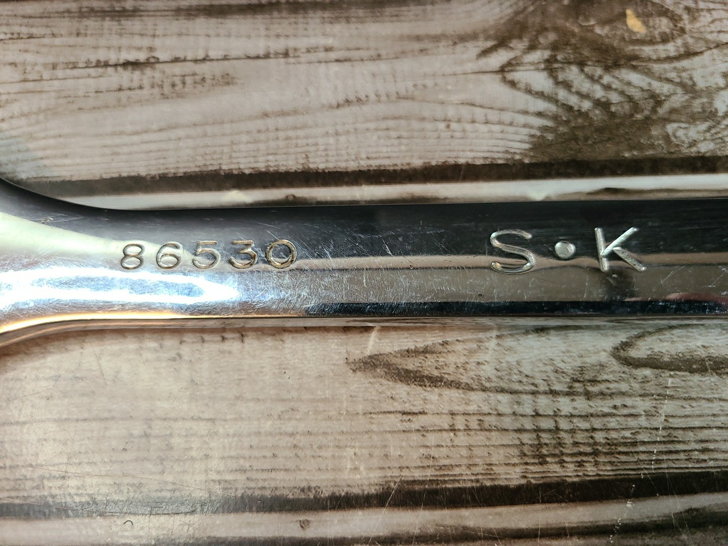 SK Hand Tools 86530 – 30mm x 32mm SuperKrome Open End Wrench – Made In USA