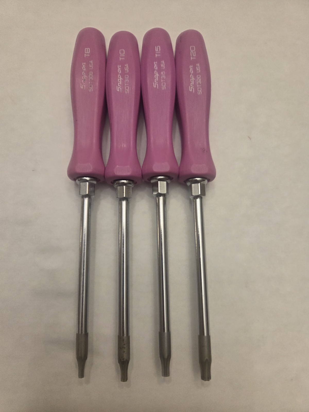 Very RARE COLOR SDTX40V VIOLET Hard Handle 4 Piece Torx Screwdriver Set MUST SEE