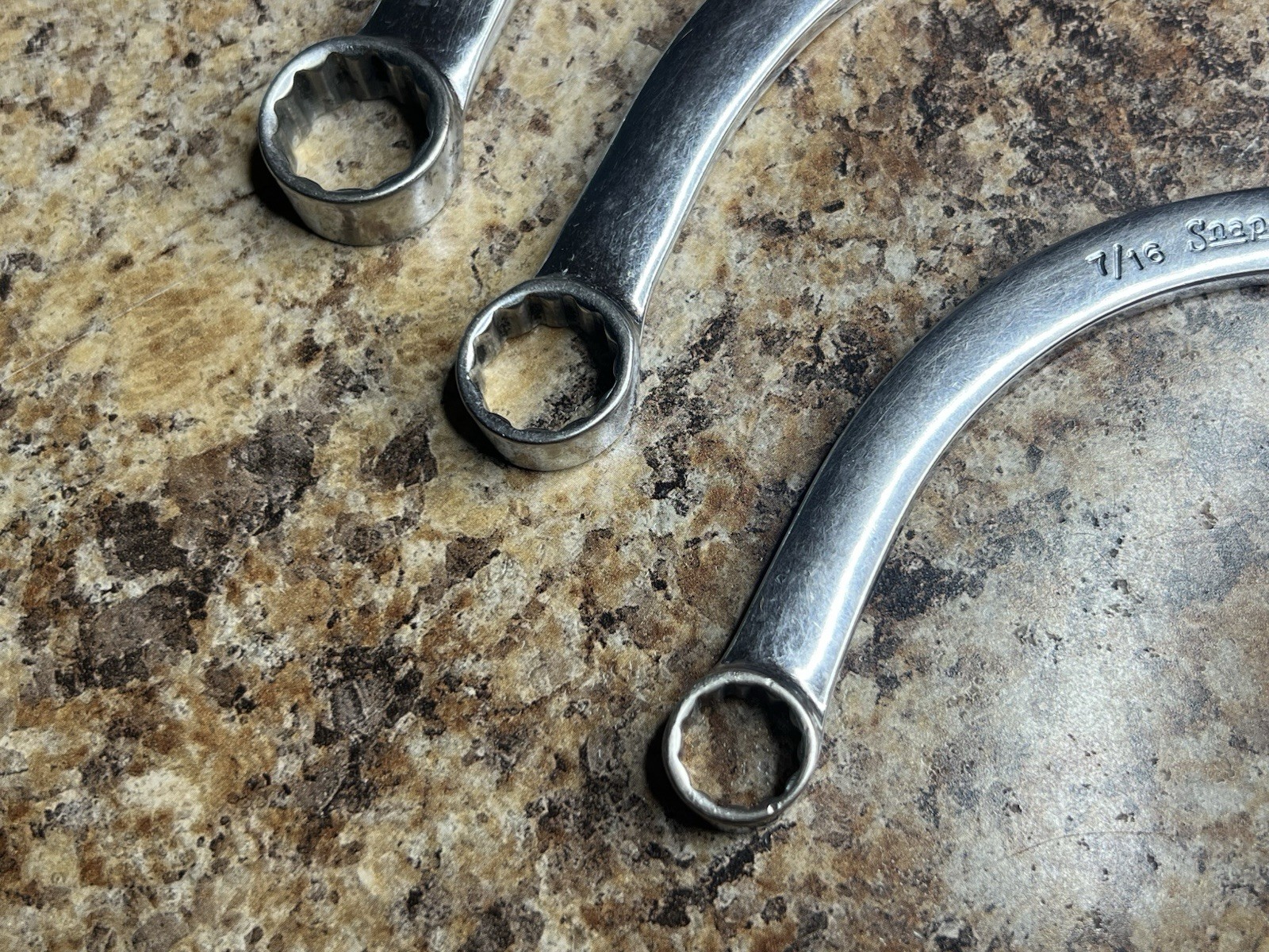 SNAP ON 5PC 12-POINT SAE Drive Half-Moon Box Wrench Set 7/16″ to 15/16″