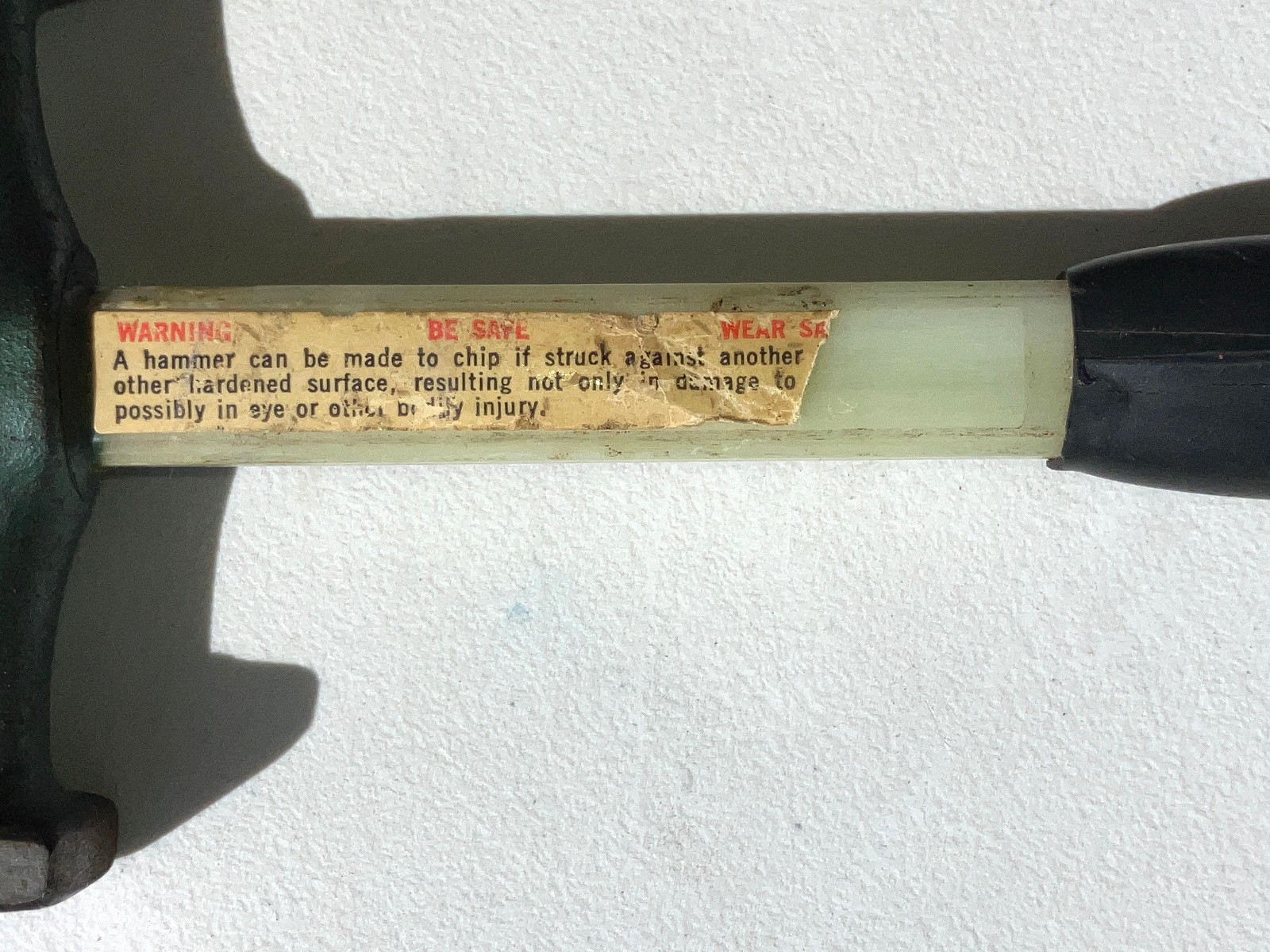 USED Sears Craftsman 10.5 in auto body repair hammer fiberglass handle 10 1/2″