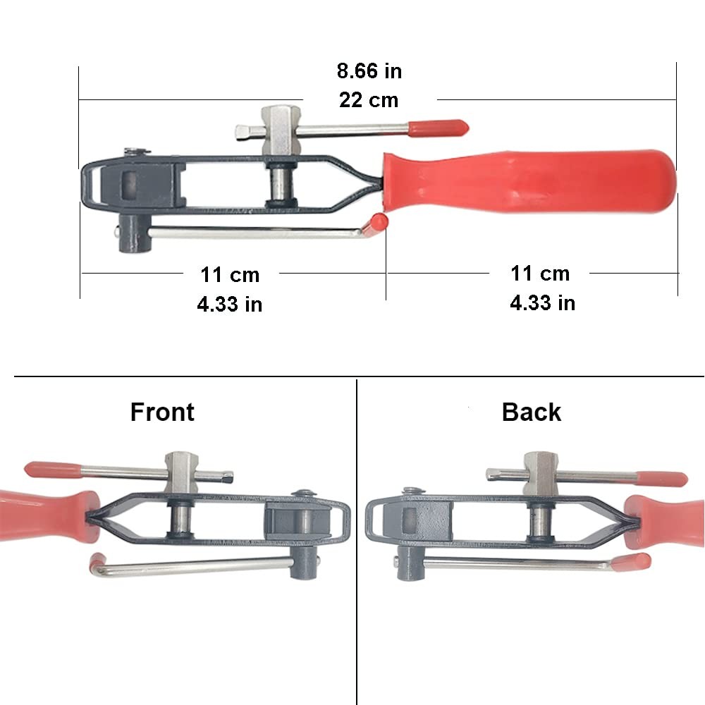 Tabazy CV Joint Banding Boot Axle Clamp Tool with Universal Adjustable Red