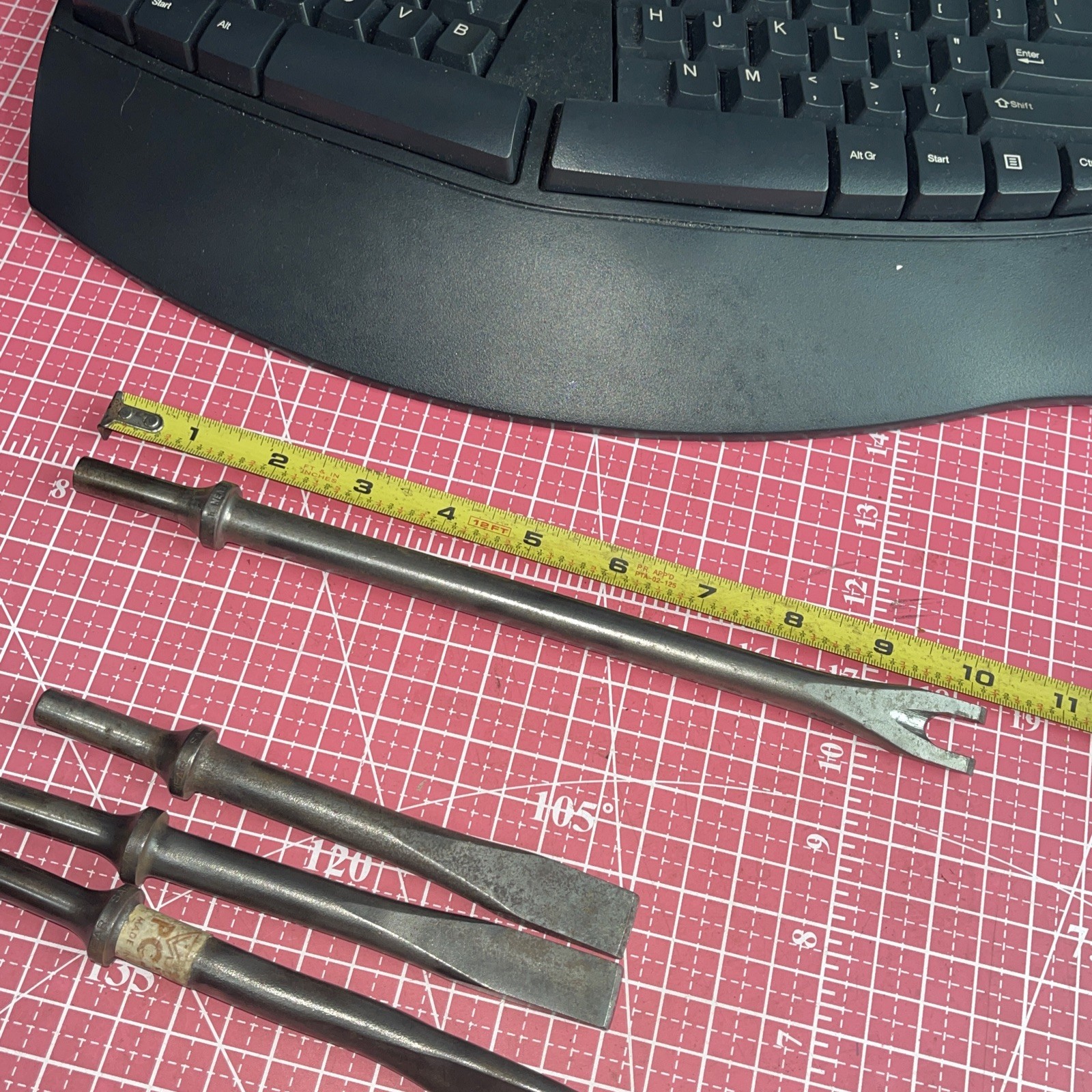Vulcan By Williams USA 4 Piece Pneumatic Air Hammer Bit Chisel Breaker Cutter