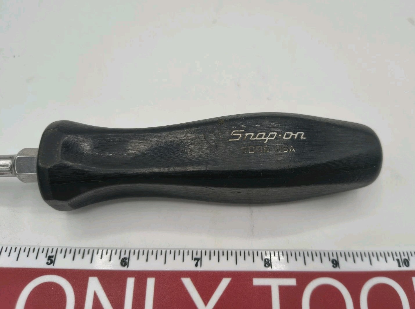 Snap-On Tools Black SDD6 USA 1/4” Flat Head, Slotted Screwdriver 10”Long