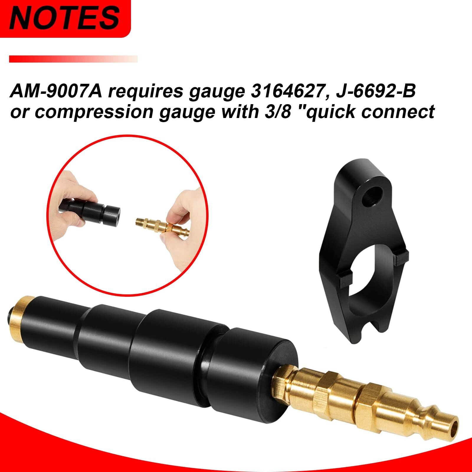 Compression Test Adapter Tool Fits for 6.7L 5.9L Cummins Diesel Engine Dodge Ram