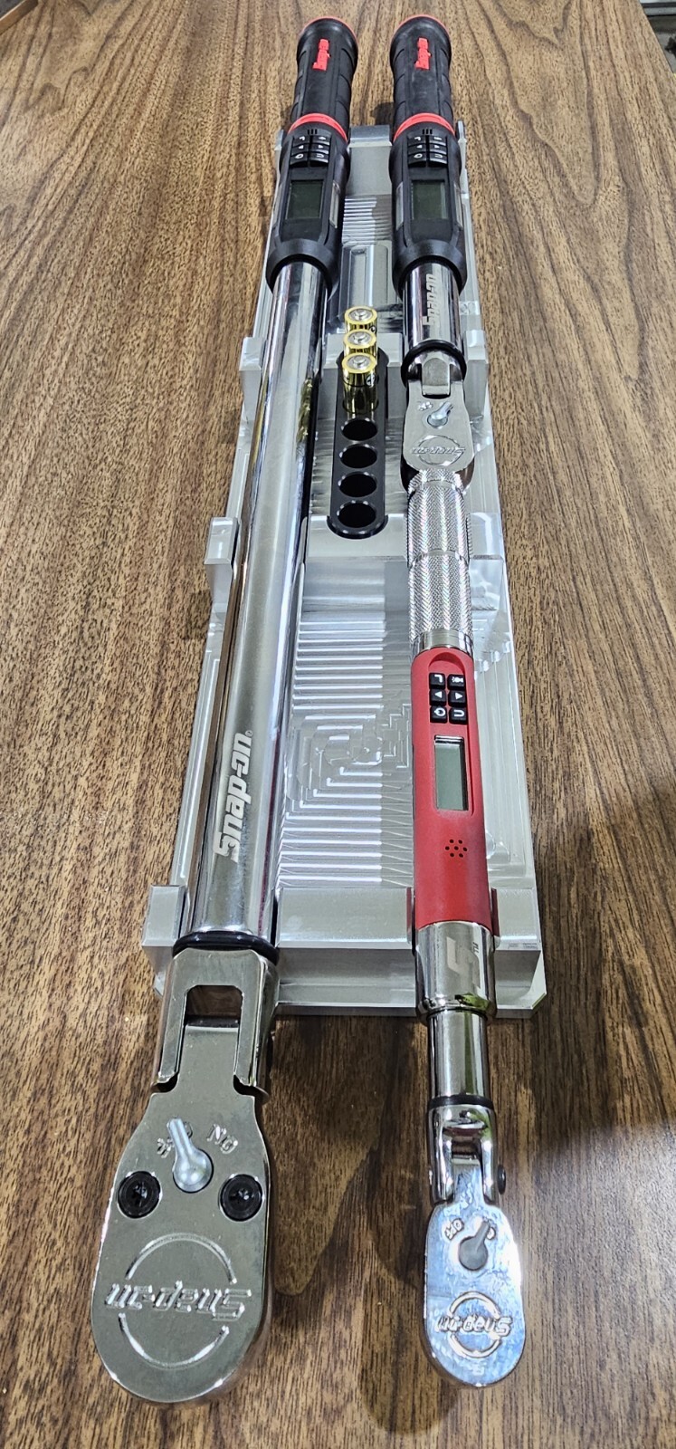 Snap On Style Torque Wrench BILLET ALUMINUM TRAY (3pc)