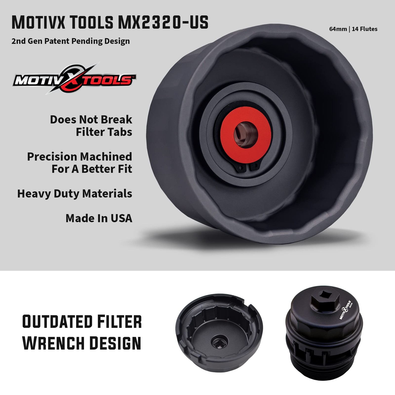Motivx Tools Oil Filter Wrench for Toyota Camry Tundra Tacoma 4Runner RAV4